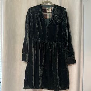 Anthropologie Velvet Dress